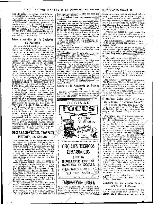 ABC SEVILLA 29-03-1966 página 46