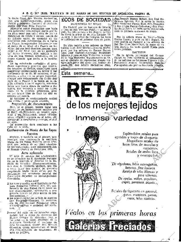 ABC SEVILLA 29-03-1966 página 47
