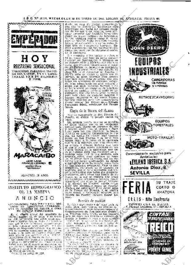 ABC SEVILLA 30-03-1966 página 60