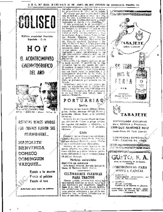 ABC SEVILLA 10-04-1966 página 116