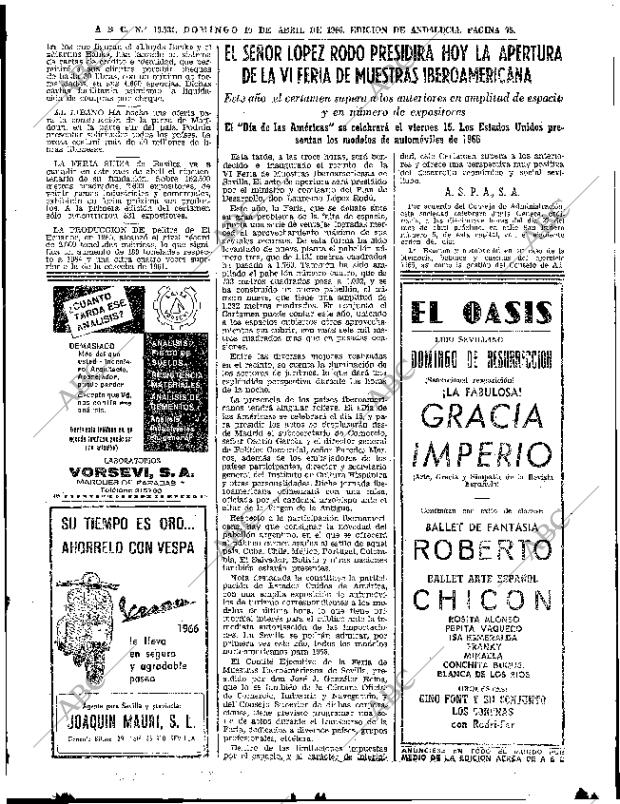 ABC SEVILLA 10-04-1966 página 95