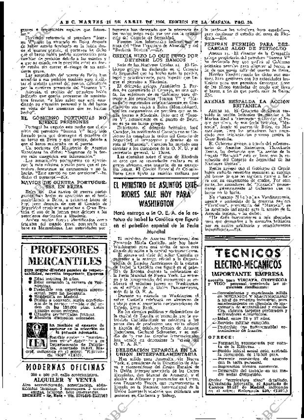 ABC MADRID 12-04-1966 página 50