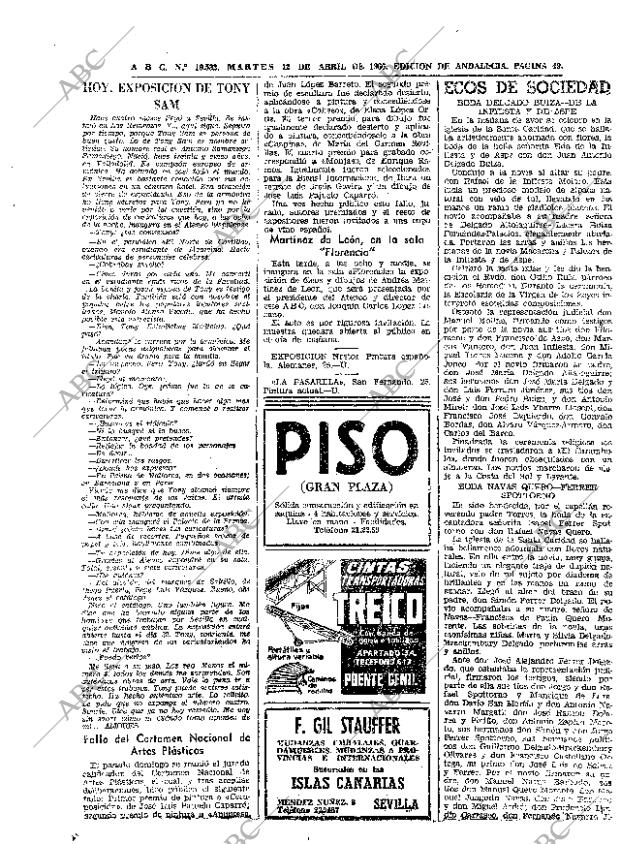 ABC SEVILLA 12-04-1966 página 49
