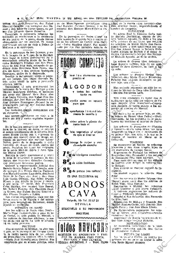 ABC SEVILLA 12-04-1966 página 50