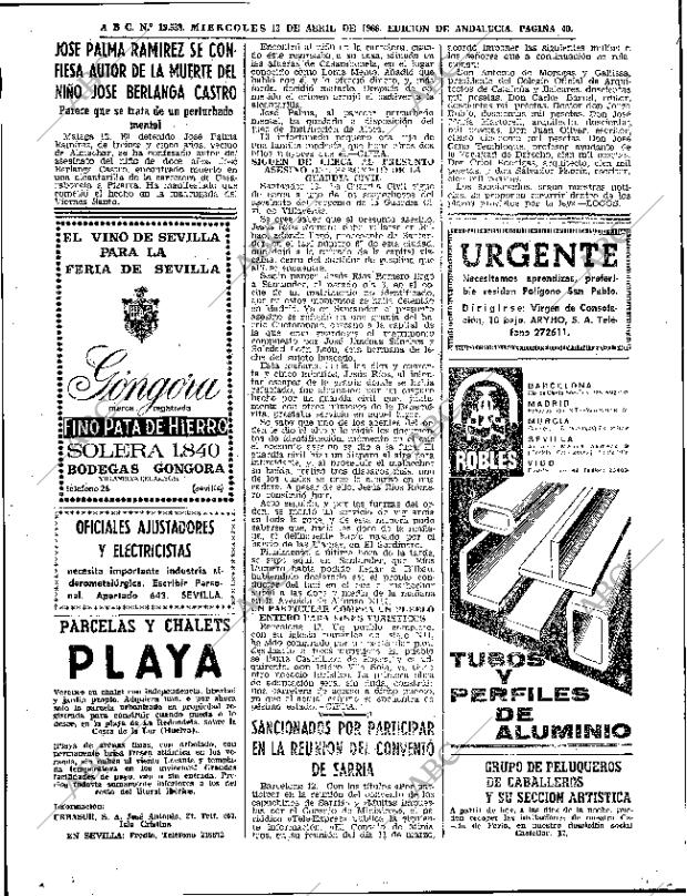 ABC SEVILLA 13-04-1966 página 40