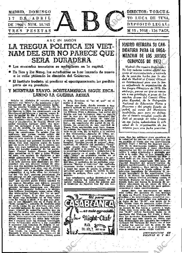 ABC MADRID 17-04-1966 página 63