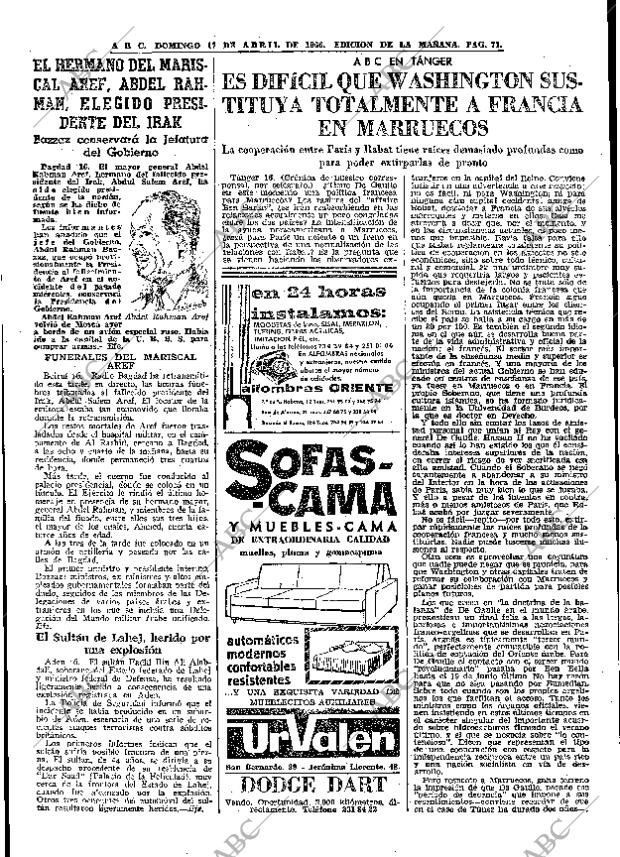 ABC MADRID 17-04-1966 página 71