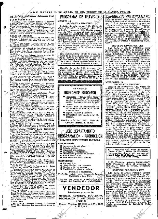 ABC MADRID 19-04-1966 página 106