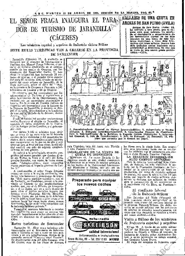 ABC MADRID 19-04-1966 página 67