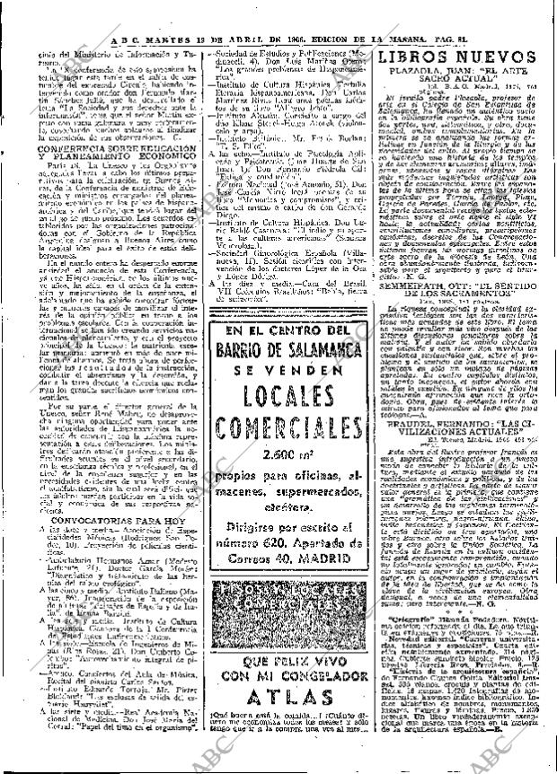 ABC MADRID 19-04-1966 página 81