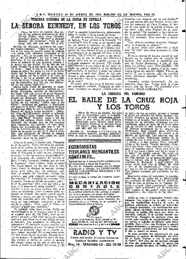 ABC MADRID 19-04-1966 página 87