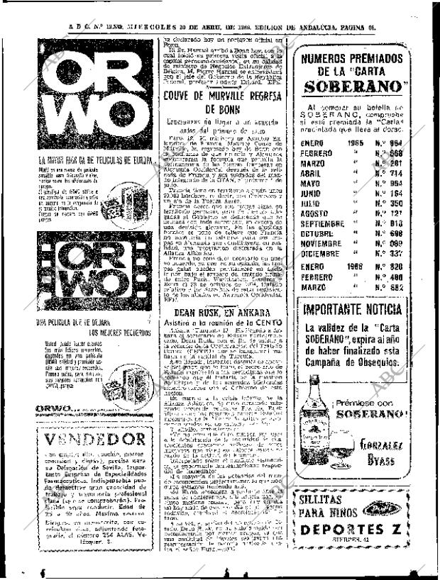 ABC SEVILLA 20-04-1966 página 66