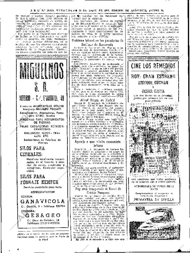 ABC SEVILLA 20-04-1966 página 80