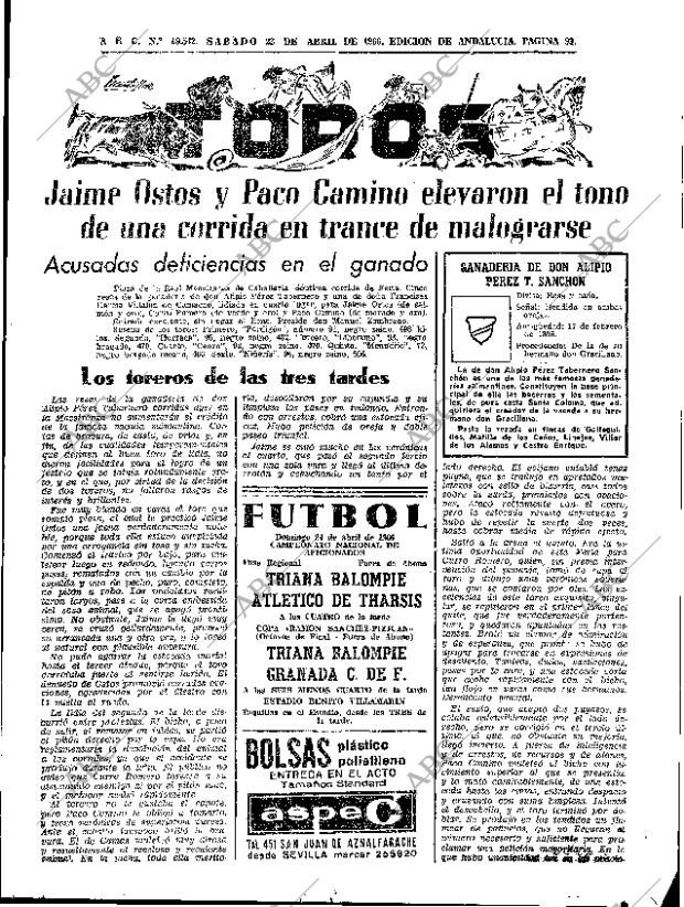 ABC SEVILLA 23-04-1966 página 93