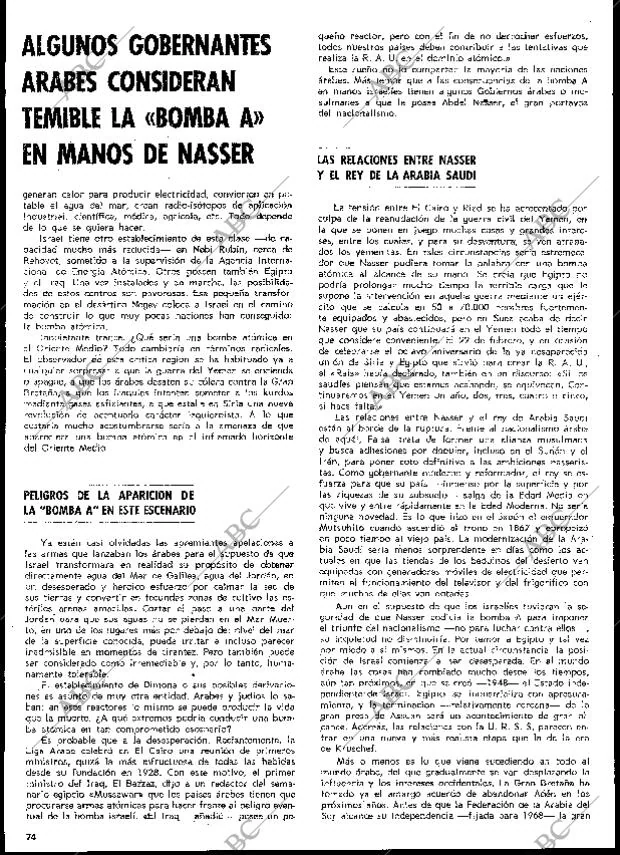 BLANCO Y NEGRO MADRID 23-04-1966 página 74