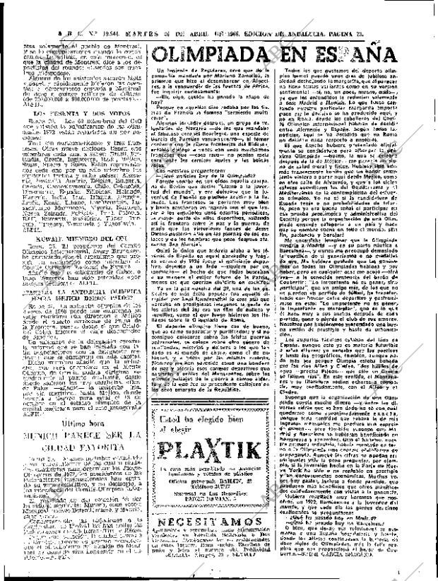 ABC SEVILLA 26-04-1966 página 73