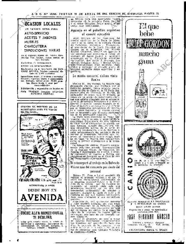 ABC SEVILLA 28-04-1966 página 52