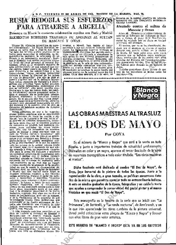 ABC MADRID 29-04-1966 página 73