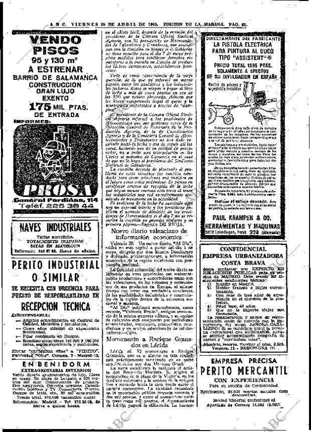 ABC MADRID 29-04-1966 página 82