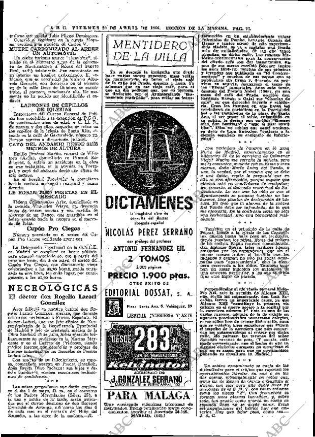 ABC MADRID 29-04-1966 página 94
