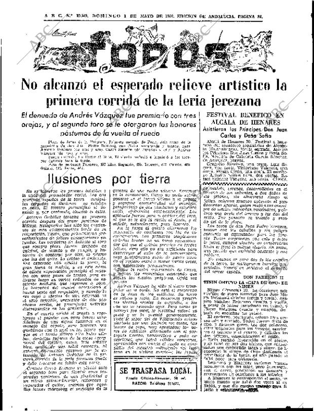 ABC SEVILLA 01-05-1966 página 84