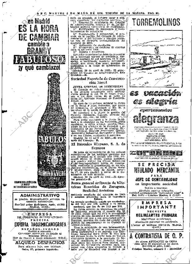 ABC MADRID 03-05-1966 página 90