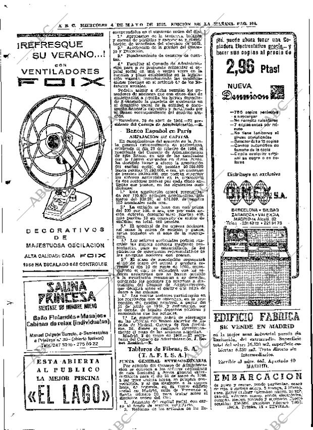 ABC MADRID 04-05-1966 página 104