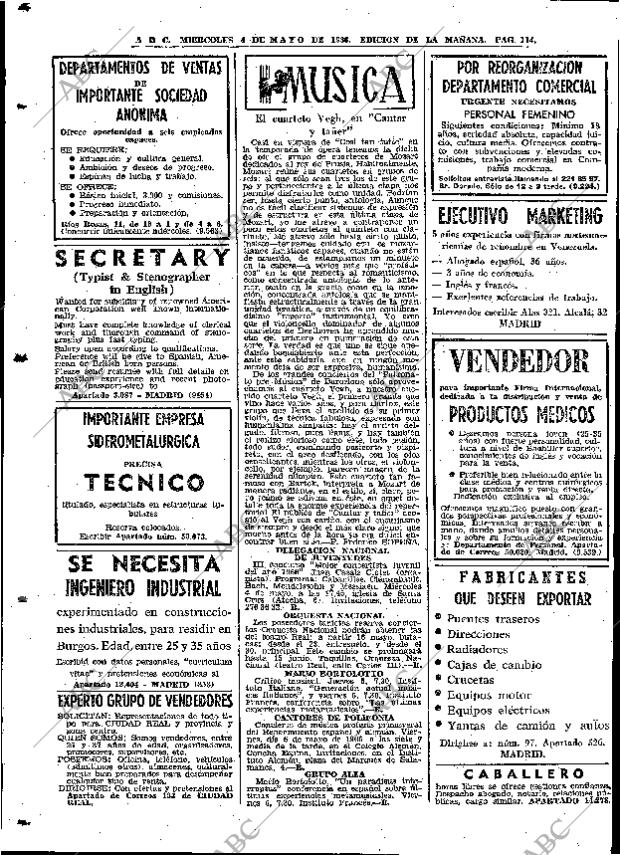 ABC MADRID 04-05-1966 página 114