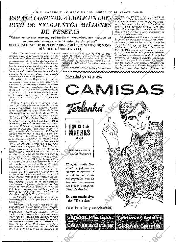 ABC MADRID 07-05-1966 página 67