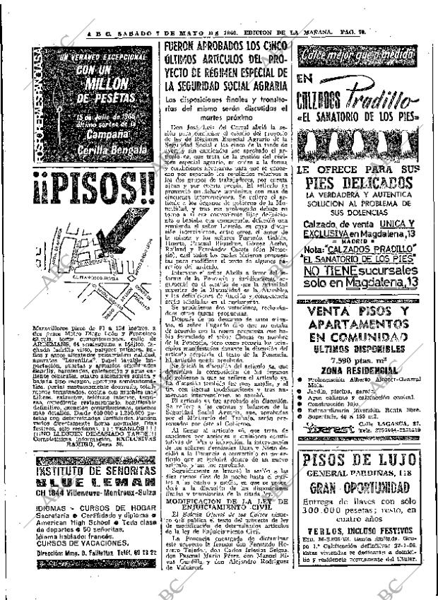 ABC MADRID 07-05-1966 página 70
