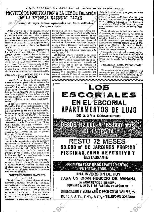 ABC MADRID 07-05-1966 página 71