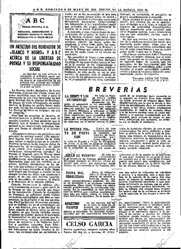 ABC MADRID 08-05-1966 página 64