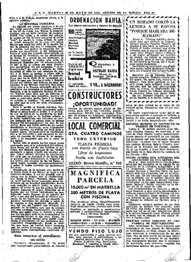 ABC MADRID 10-05-1966 página 62