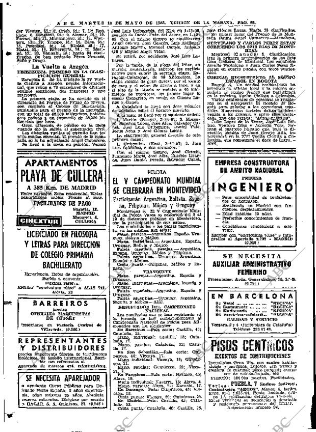 ABC MADRID 10-05-1966 página 92