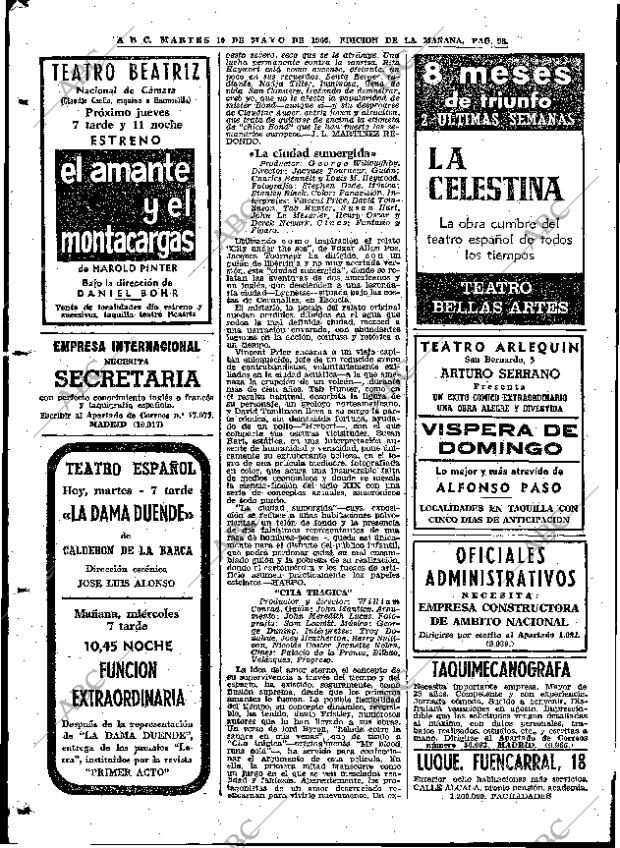 ABC MADRID 10-05-1966 página 98