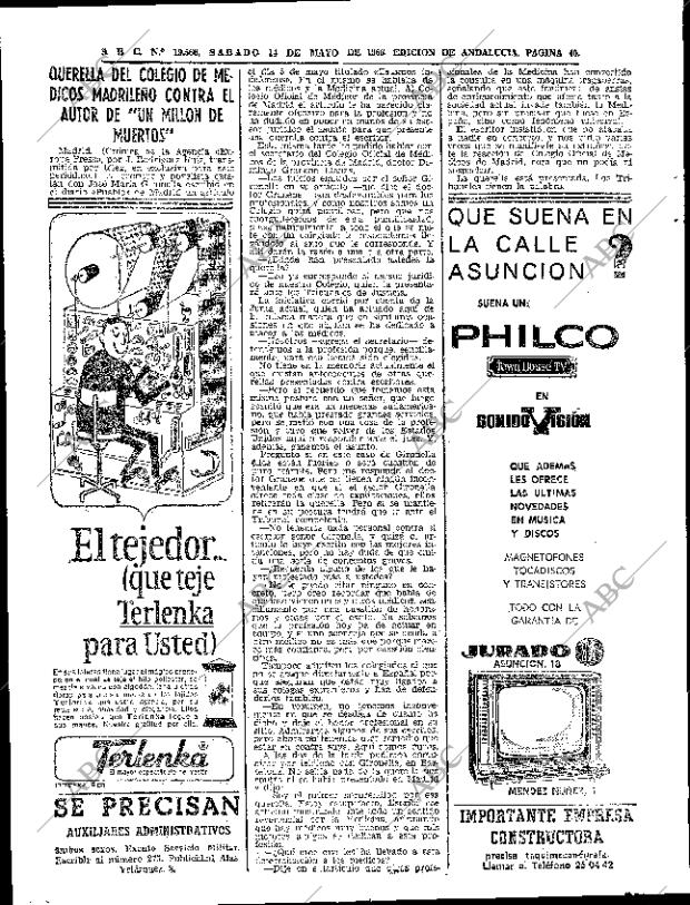 ABC SEVILLA 14-05-1966 página 40