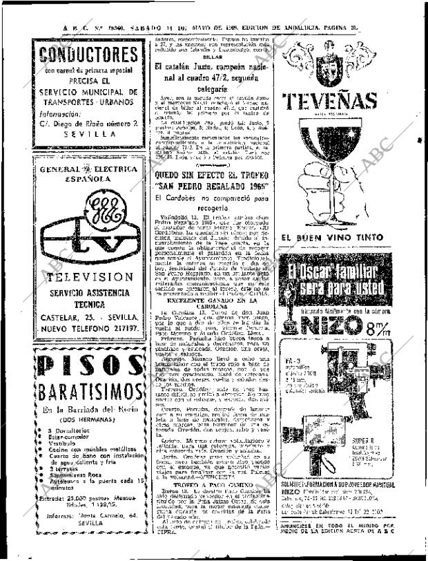 ABC SEVILLA 14-05-1966 página 70