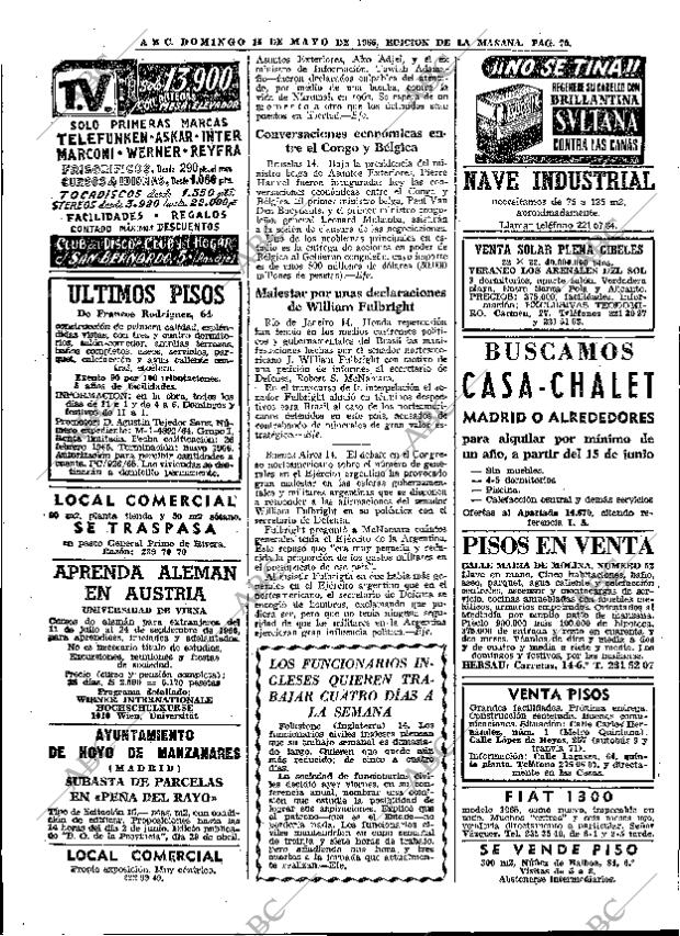 ABC MADRID 15-05-1966 página 70