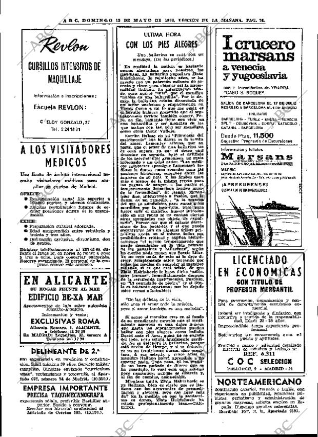 ABC MADRID 15-05-1966 página 76