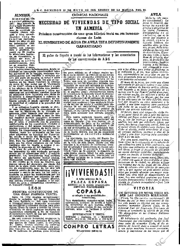 ABC MADRID 15-05-1966 página 85