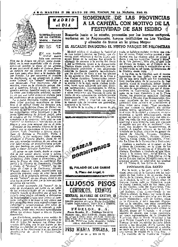 ABC MADRID 17-05-1966 página 85