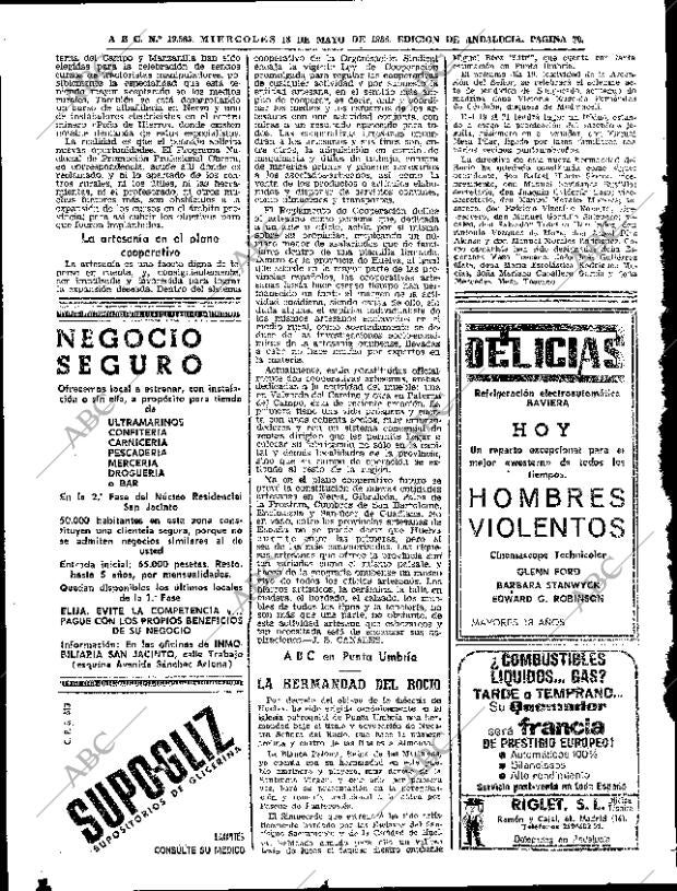 ABC SEVILLA 18-05-1966 página 70