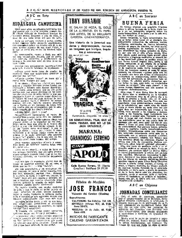 ABC SEVILLA 18-05-1966 página 71