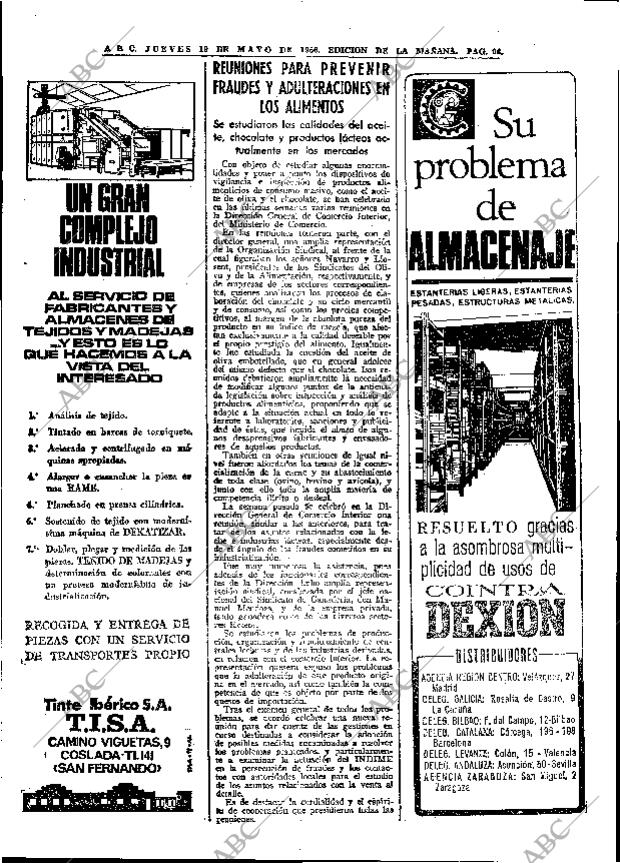 ABC MADRID 19-05-1966 página 96