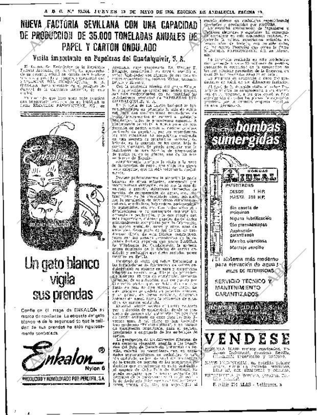 ABC SEVILLA 19-05-1966 página 62