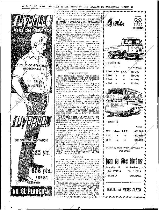 ABC SEVILLA 19-05-1966 página 64