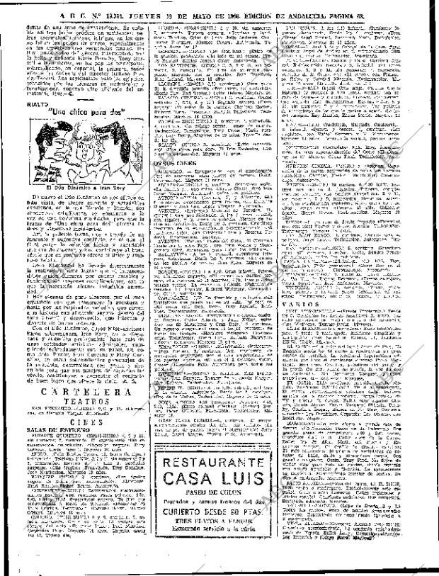 ABC SEVILLA 19-05-1966 página 68