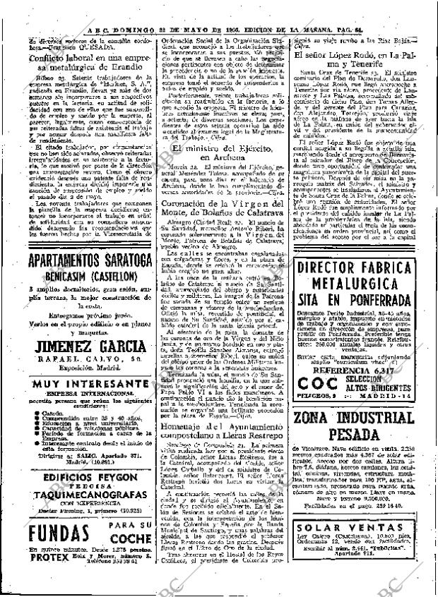 ABC MADRID 24-05-1966 página 64