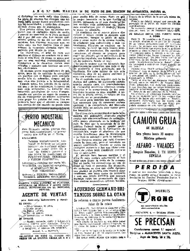 ABC SEVILLA 24-05-1966 página 44