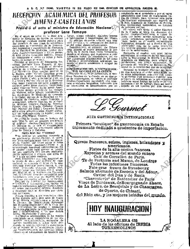 ABC SEVILLA 24-05-1966 página 45